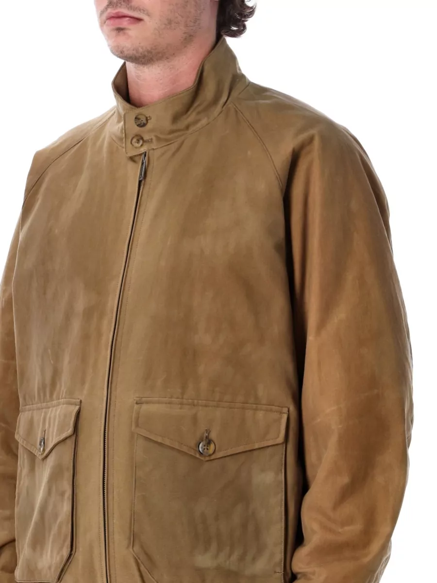 Baracuta Waxed Cotton Single Breasted Jacket