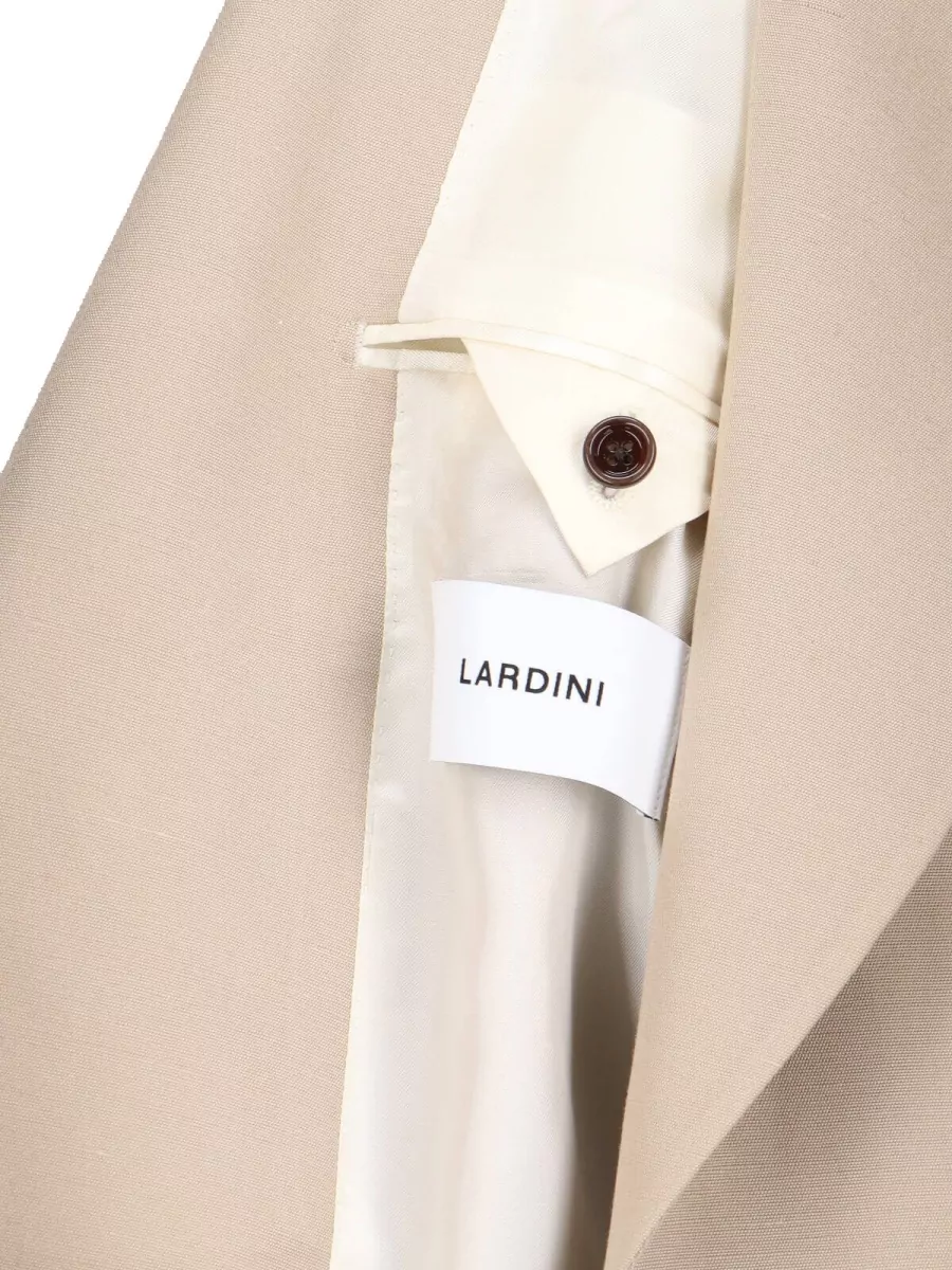 Lardini Silk Viscose Single-Breasted Blazer