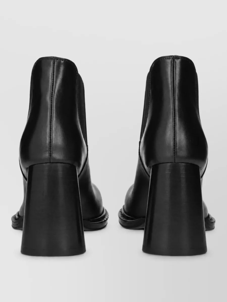Bottega Veneta Leather Lace-Up Ankle Boots