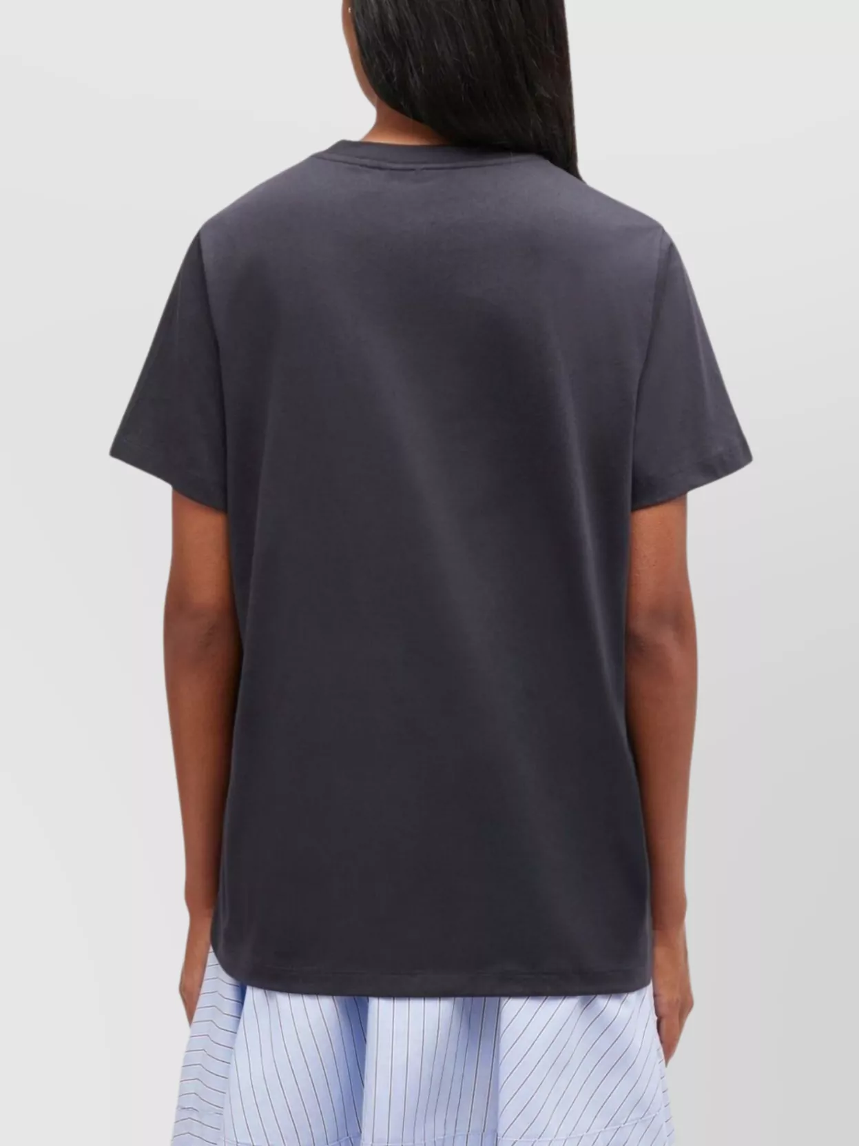 Ganni Organic Cotton T-shirt Featuring Dog Graphic In Blue