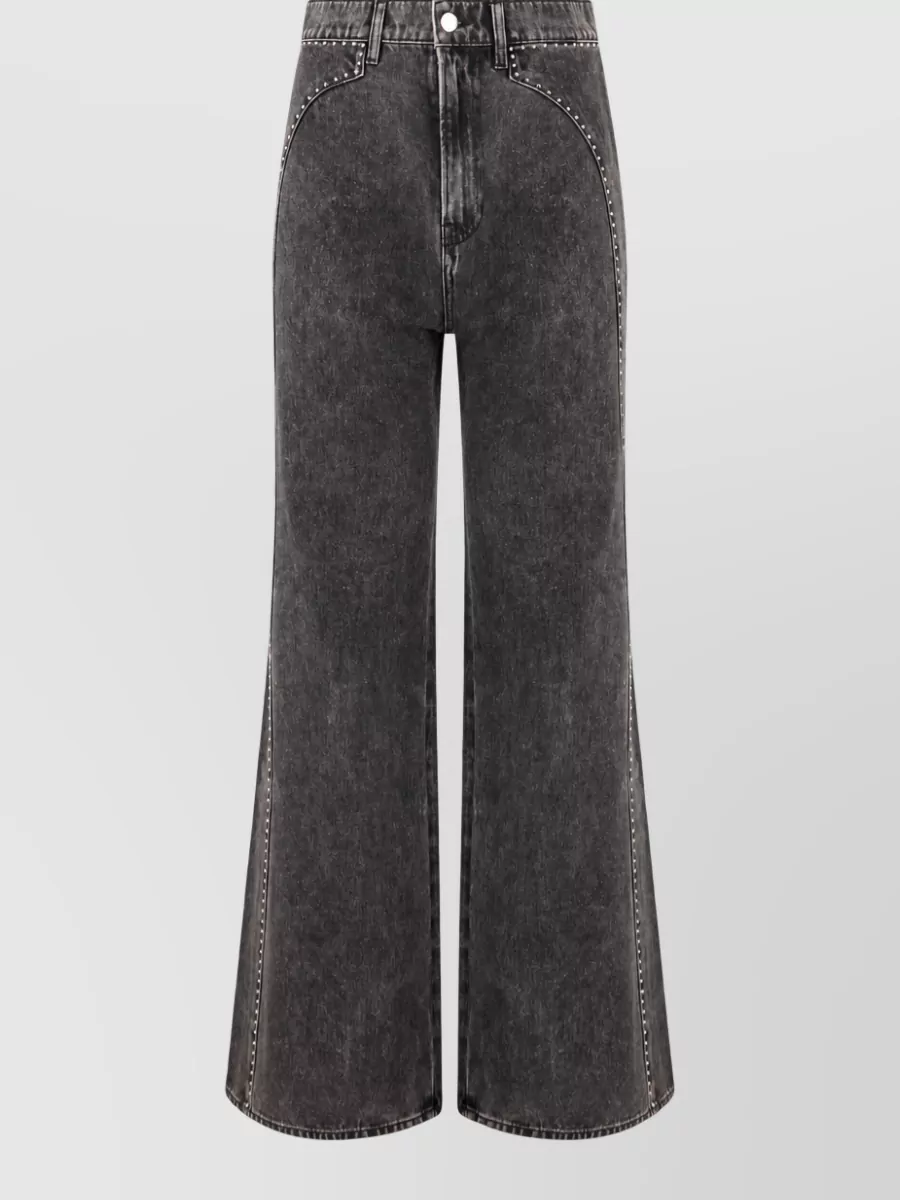 Veronica Beard studded flared denim jeans
