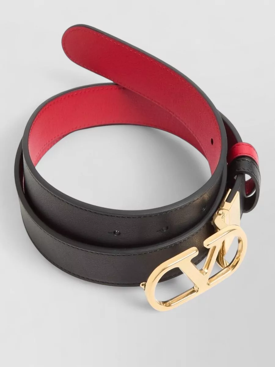 Valentino Garavani Leather Reversible Belt