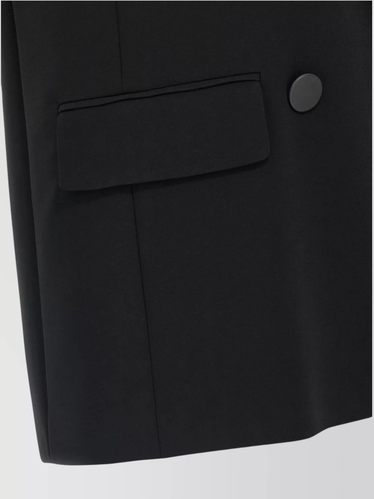 S Max Mara Double-Breasted Sleeveless Jacket Featuring Pockets