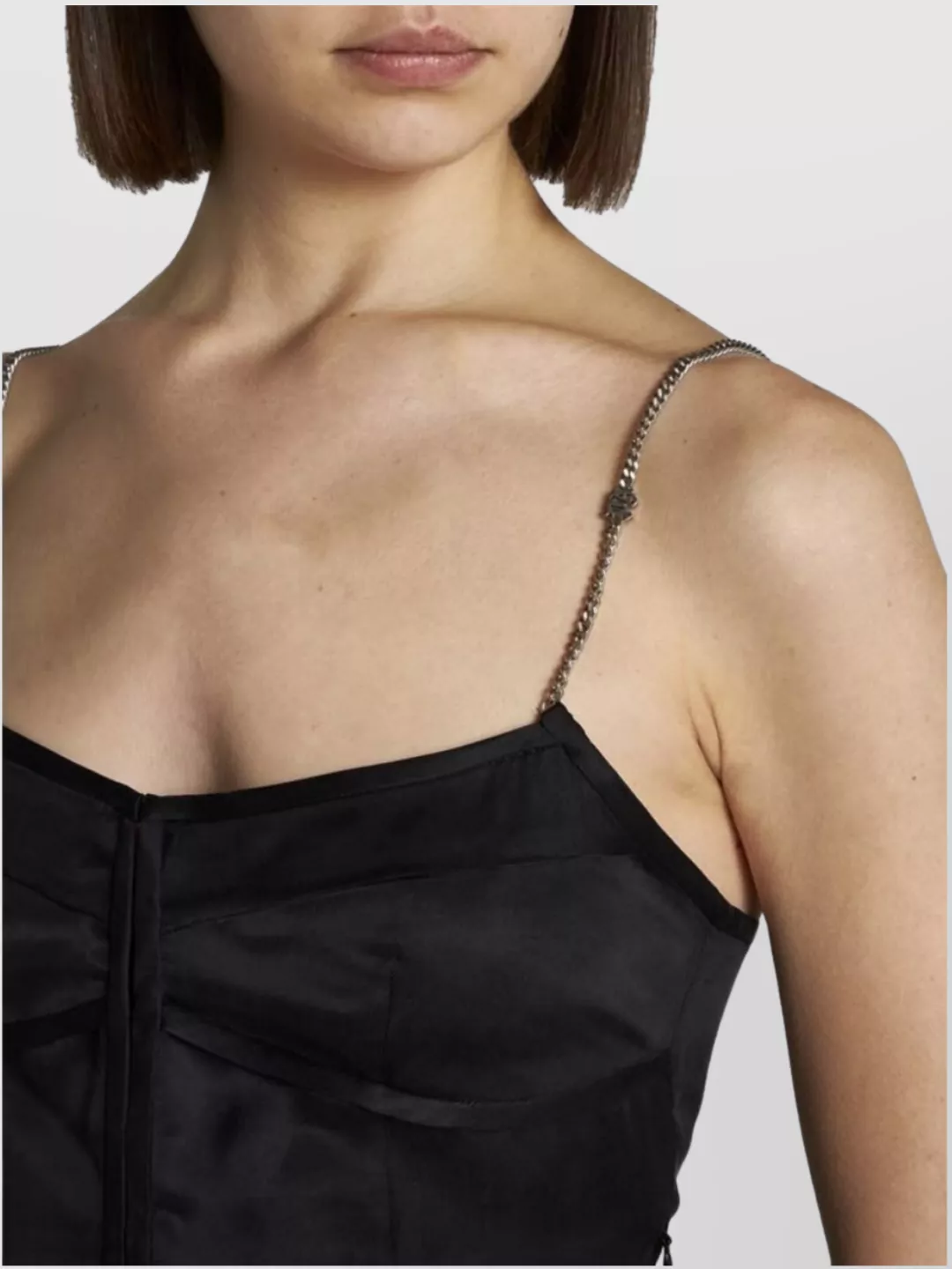 Palm Angels Sweetheart Neckline Mini Length Dress With Spaghetti Straps