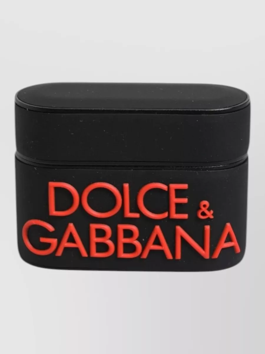 Dolce&Gabbana logo-embossed silicone airpods case