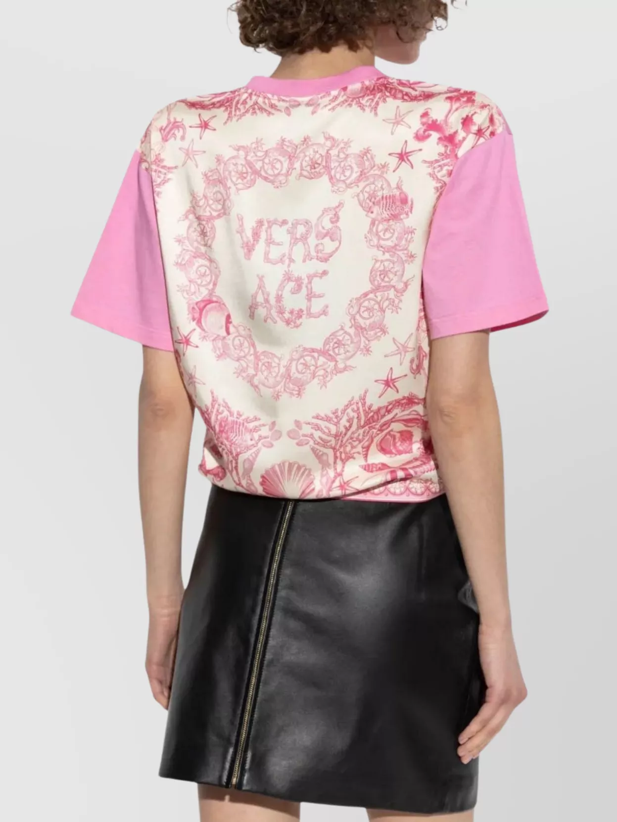 Versace Baroque Knot Cropped T-Shirt