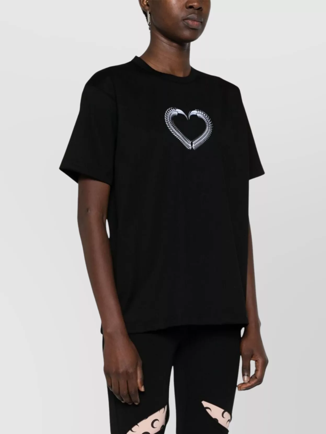 Junya Watanabe Graphic-heart Print Cotton T-shirt