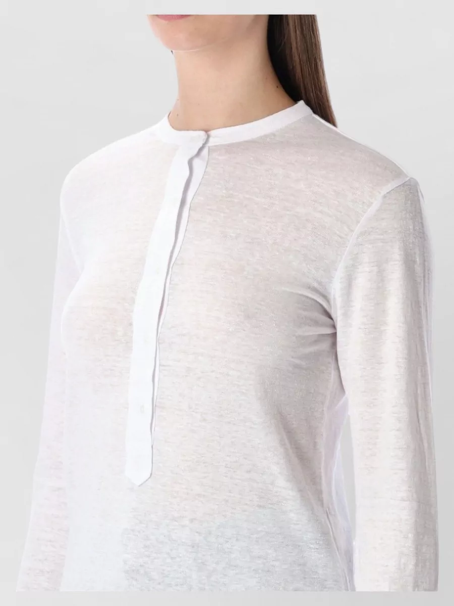 Isabel Marant Etoile Lucy Serafino Long Sleeve Sheer Top