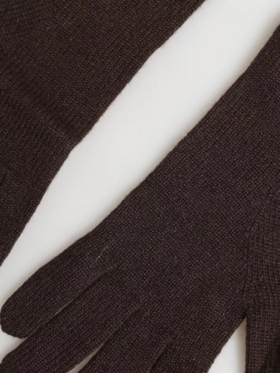Dolce&Gabbana Cashmere Knitted Elbow-Length Mitten Gloves