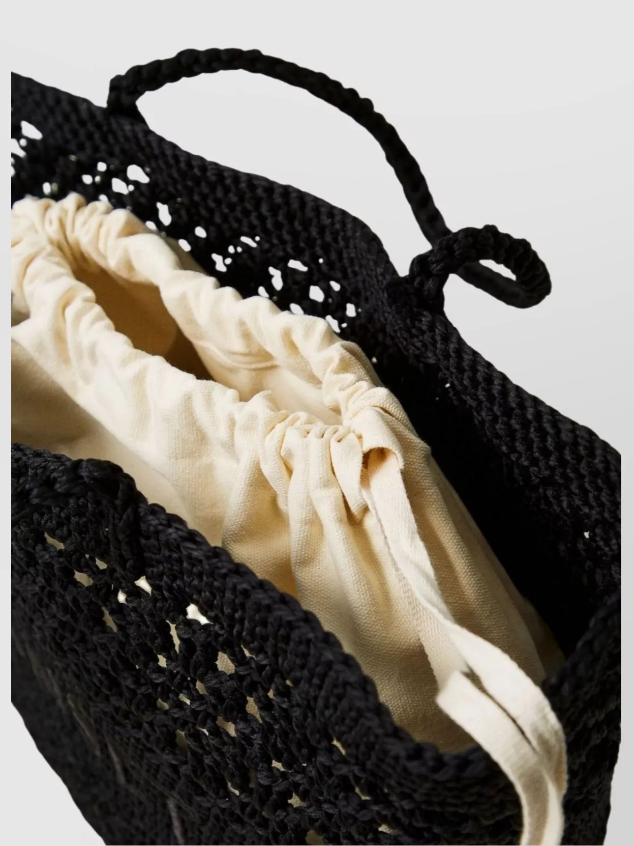 Twin-Set Woven Tote Bag Dual Handles