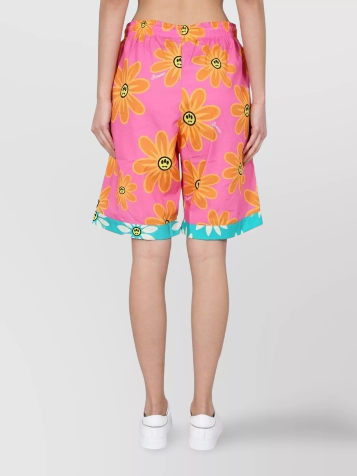 Barrow Sunflower Print Bermuda Shorts