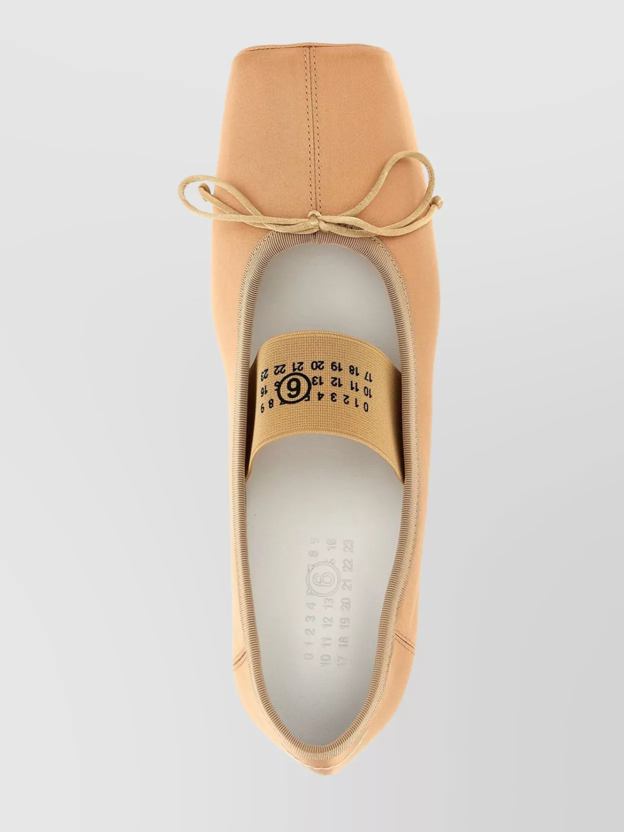 Mm6 Maison Margiela Mm6 By Maison Margiela Ballerina Flats With Logo And Bow Detail