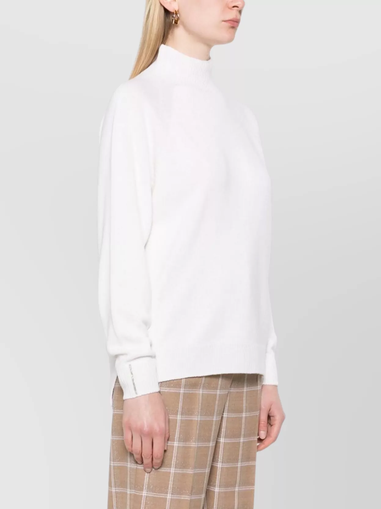 Peserico High Neck Long Sleeve Knitwear Top