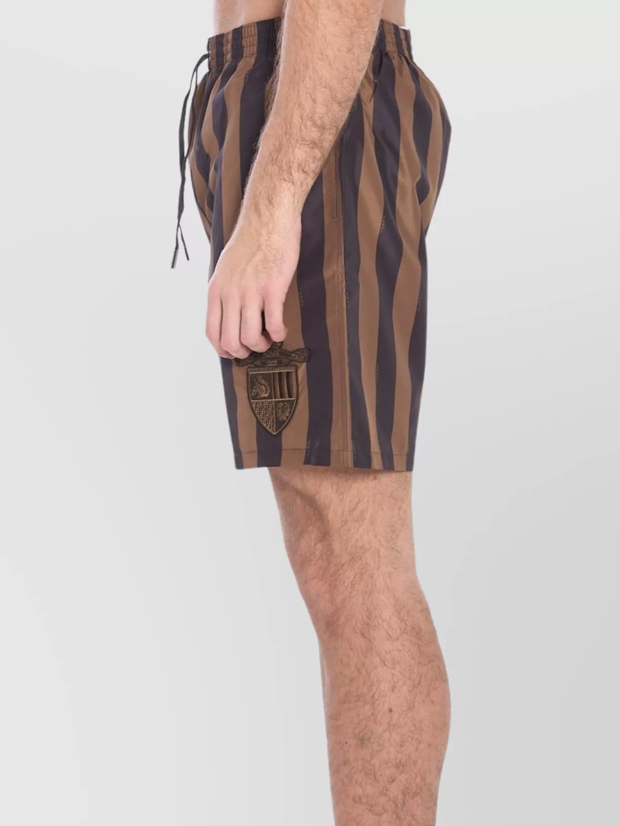 Fendi Swim Shorts Striped Back Pocket