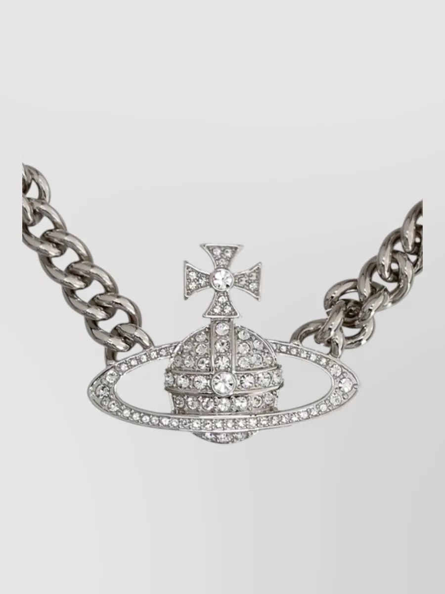 Vivienne Westwood crystal-embellished chain necklace