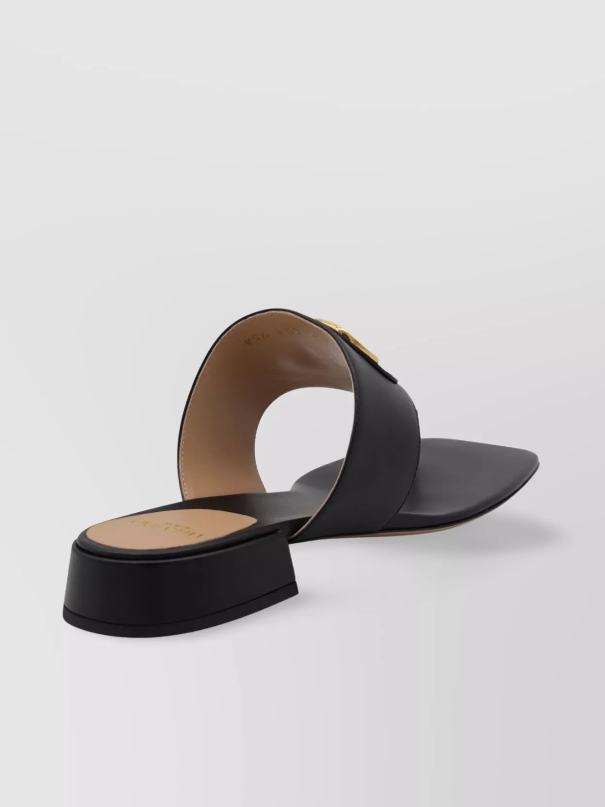 Valentino Vlogo Signature Leather Sandal