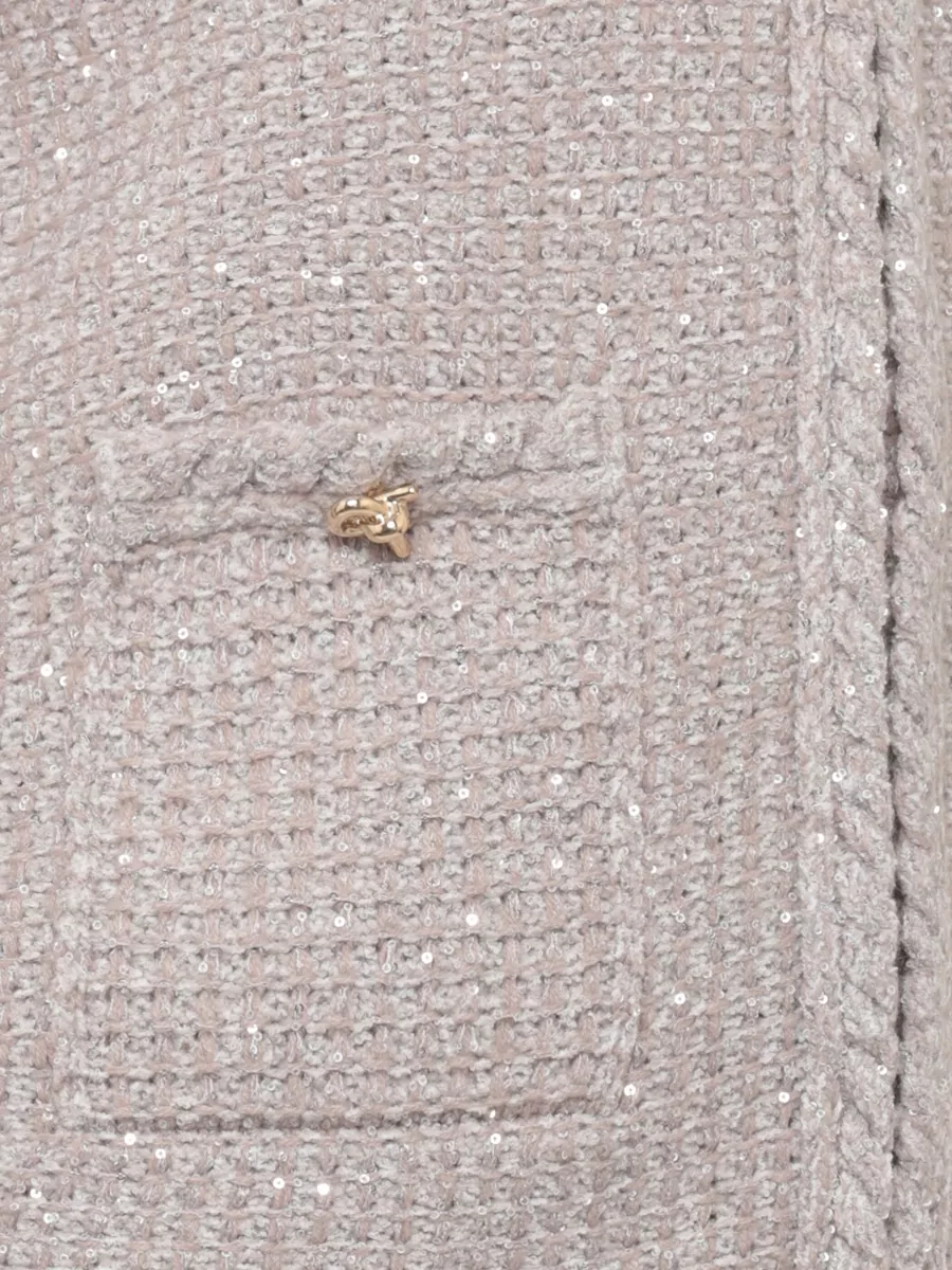 Fabiana Filippi Sequinned Round Neck Suit Jacket