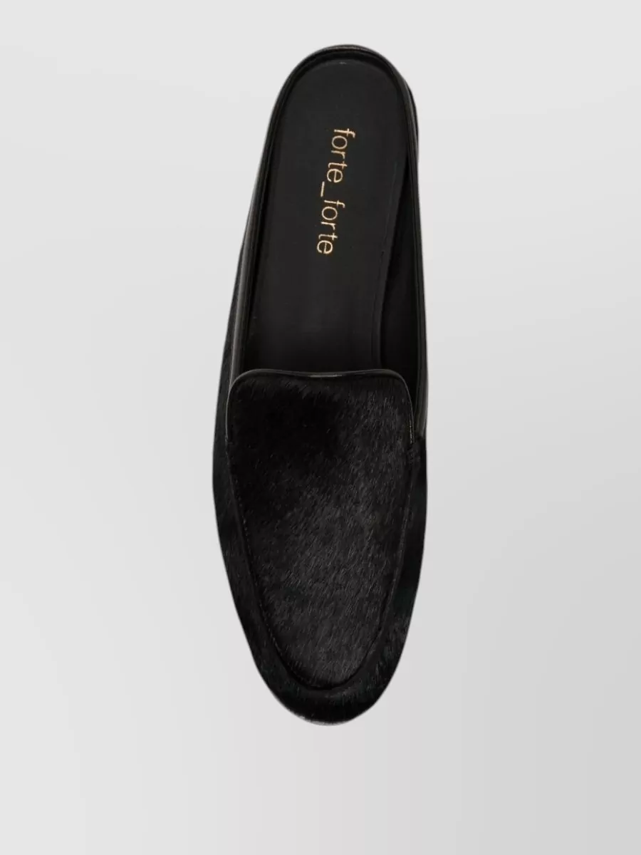 Forte Forte Leather Backless Flat Mules