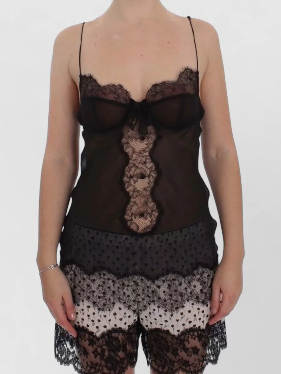 Dolce&Gabbana silk lace babydoll top