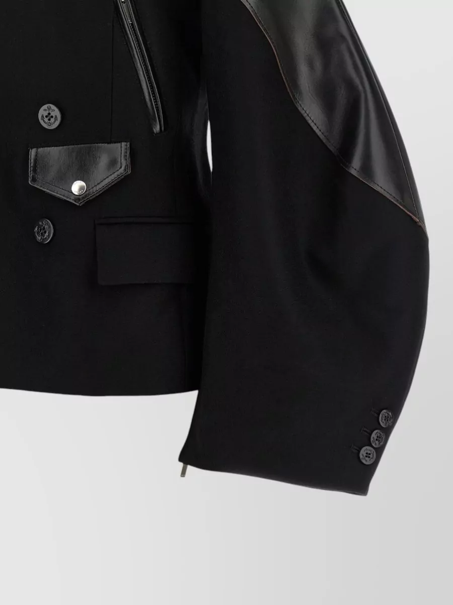 Sacai Wool Double-Breasted Jacket