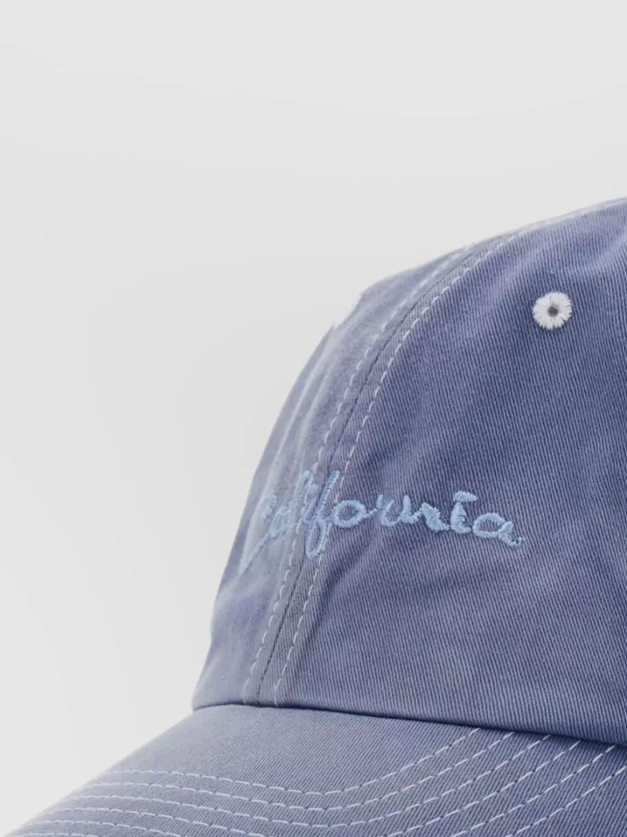 Erl Cotton Logo-Embroidered Cap