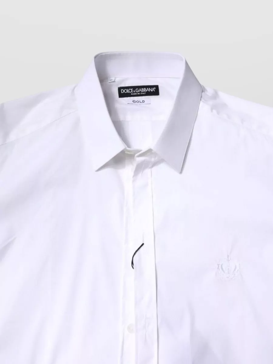 Dolce&Gabbana Cotton Long-Sleeve Collared Shirt
