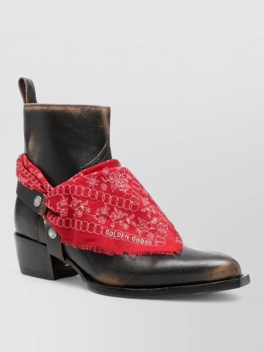 Golden Goose leather studded boots