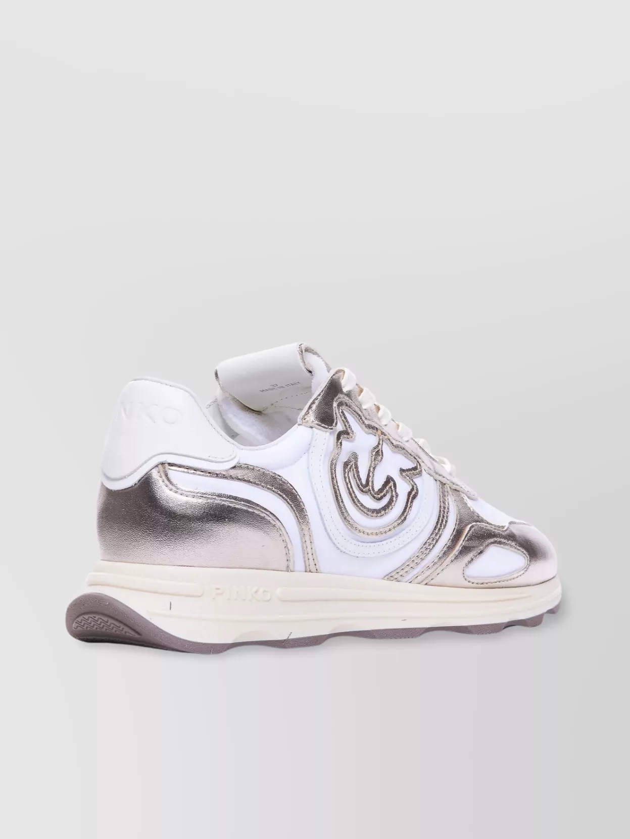 Pinko Zoe Low Top Metallic Sneakers