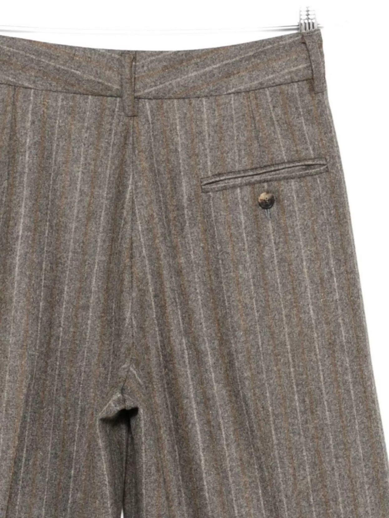 Alberto Biani Wide Leg Striped Trousers Pleated Front