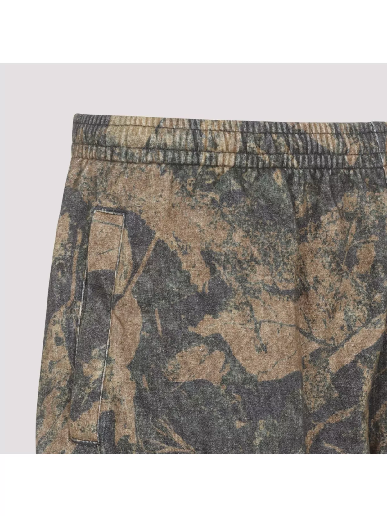 Acne Studios Camouflage Cotton Bermudas Elastic Waistband