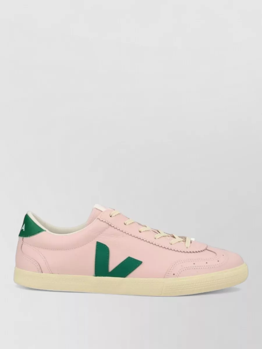 Veja Leather Volley Low-Top Sneakers