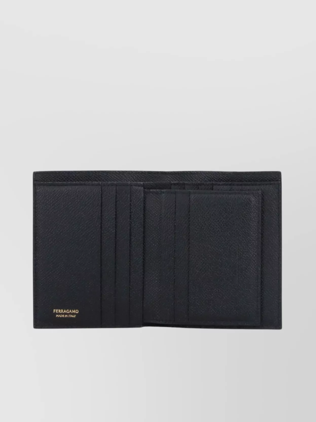 Ferragamo Compact Textured Leather Wallets