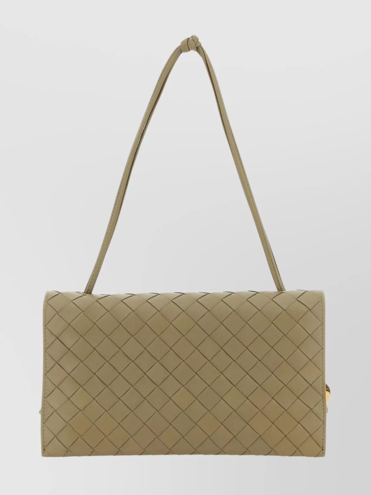 Bottega Veneta Leather Trio Pouch Shoulder Bag With Chain Strap In Beige