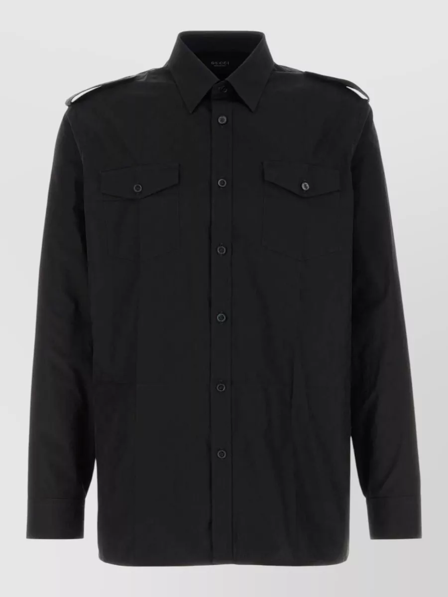 Gucci cotton shirt jacket