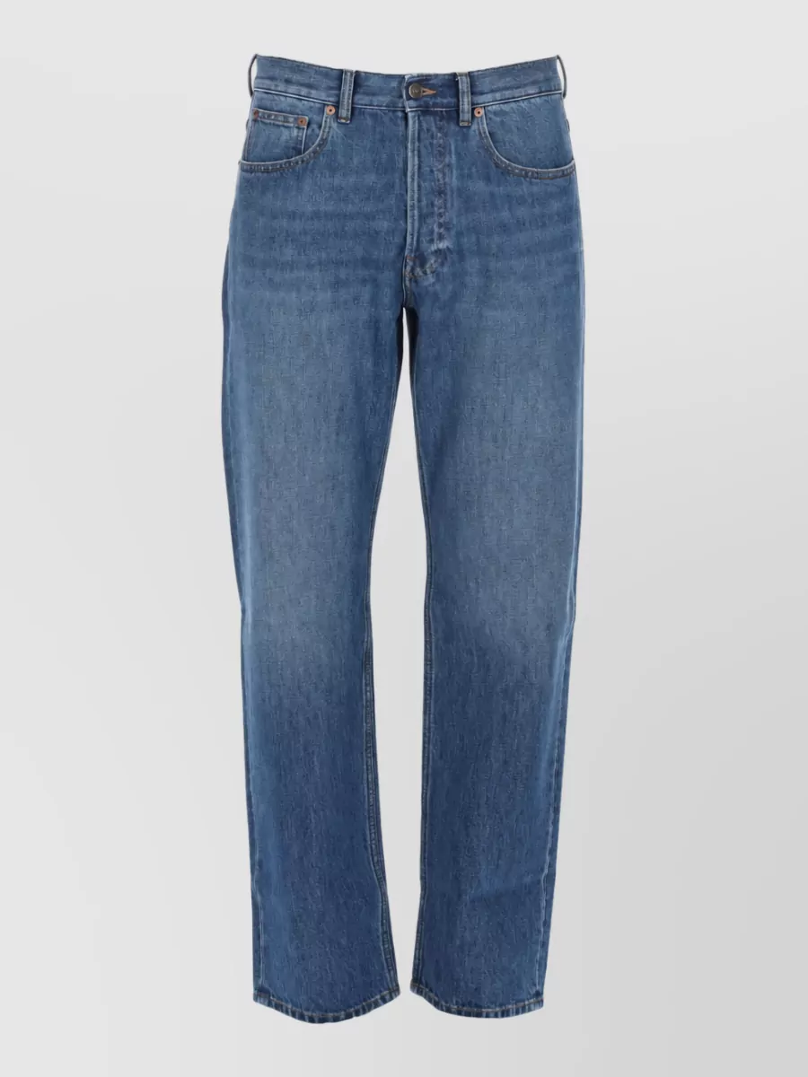 Valentino Denim Five Pocket Straight Leg Jeans