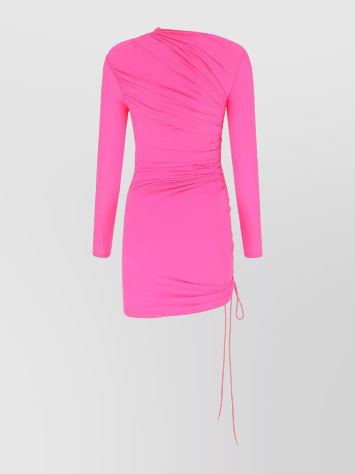 Balenciaga Stretch Nylon Mini Dress Drawstring