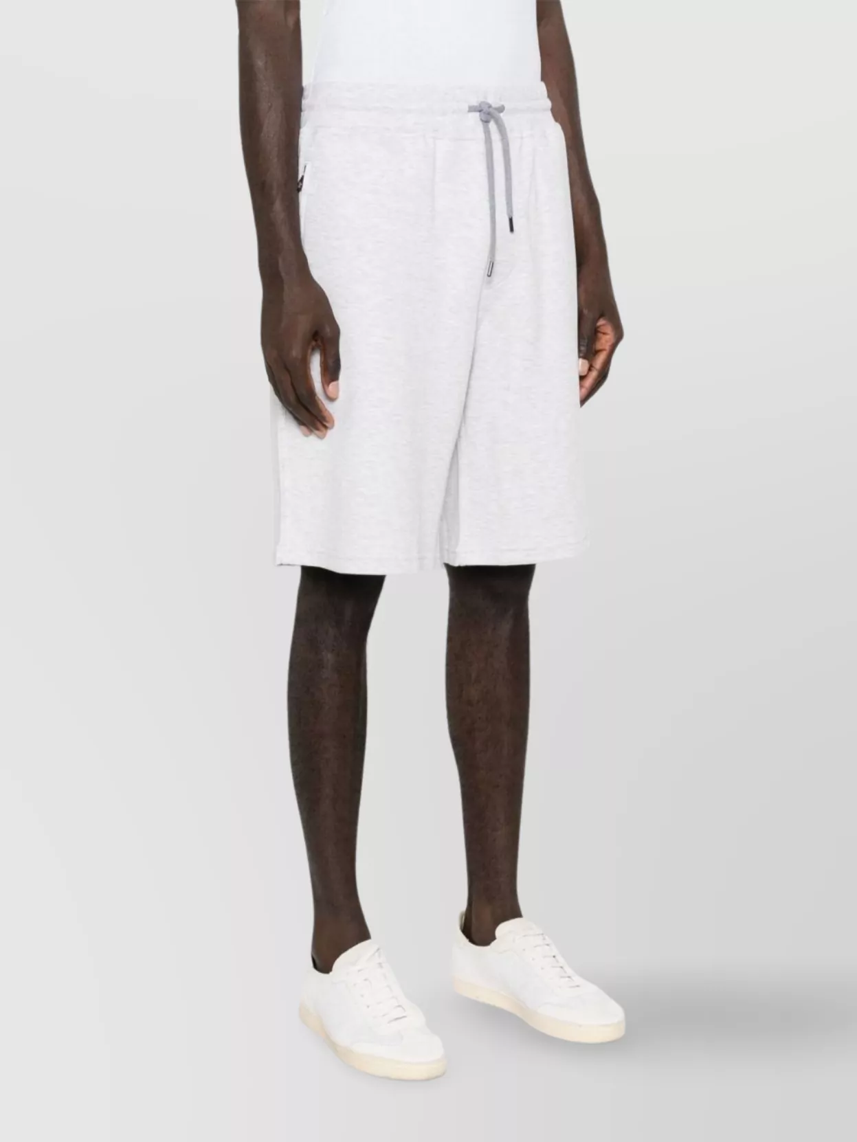 Brunello Cucinelli Bermuda Shorts In Cotton Blend Jersey Texture