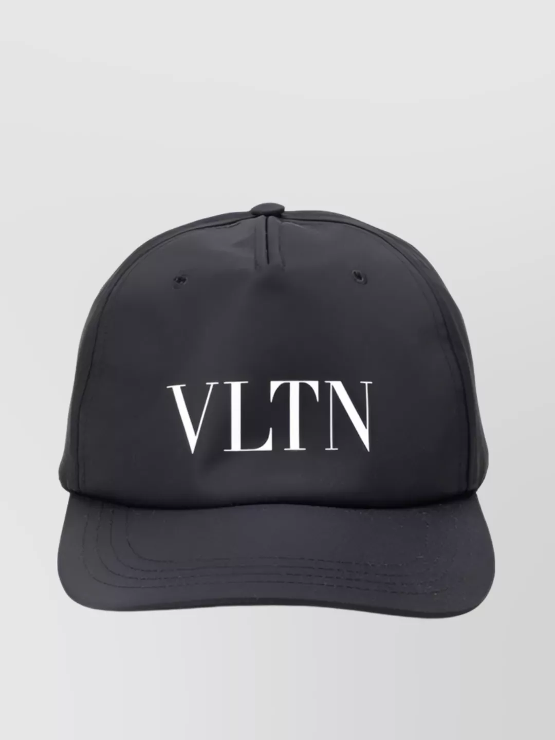 Shop Valentino Elegantly Curved Brim Hat In Grey