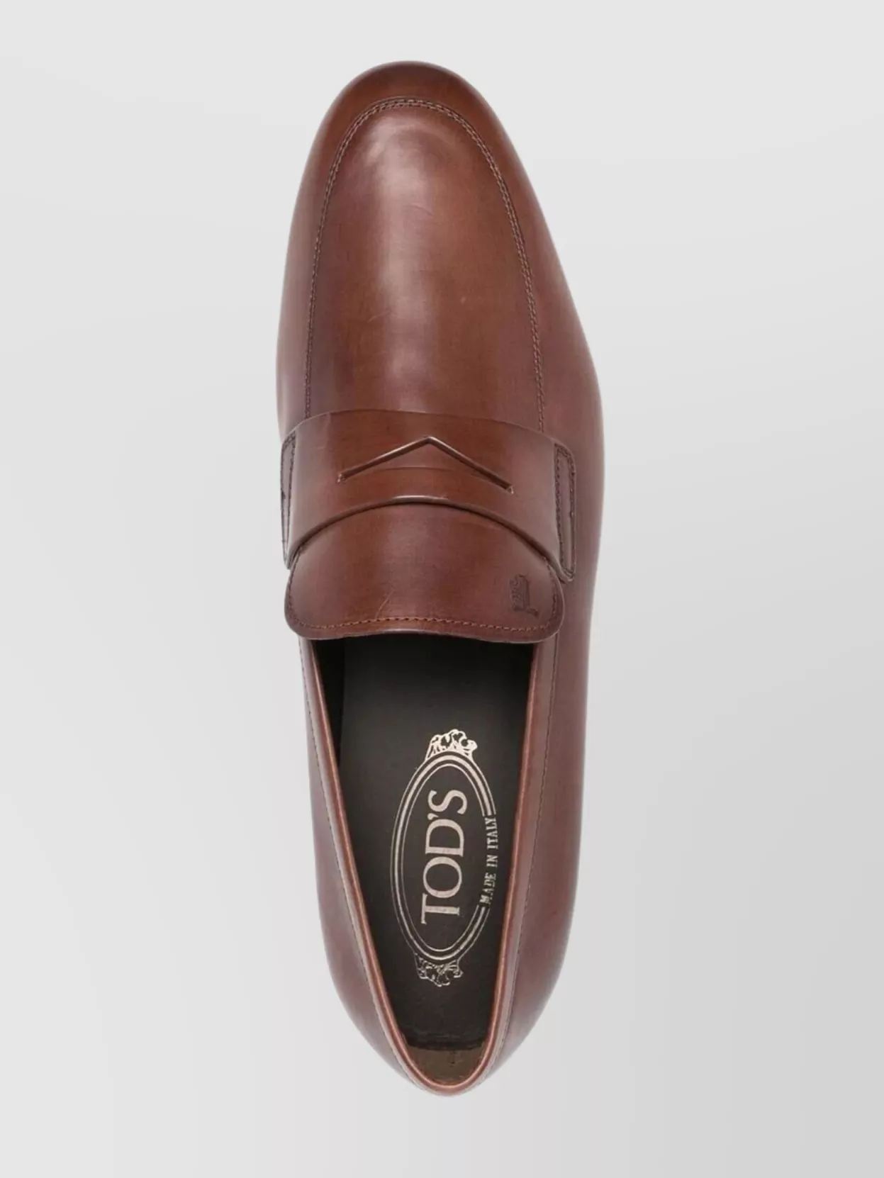 Tod's Leather Penny Strap Loafers