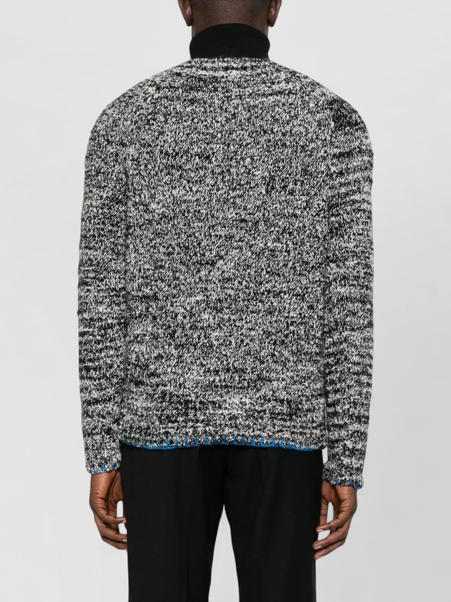 Sunflower Mohair Wool Blend Contrast Seam Sweater