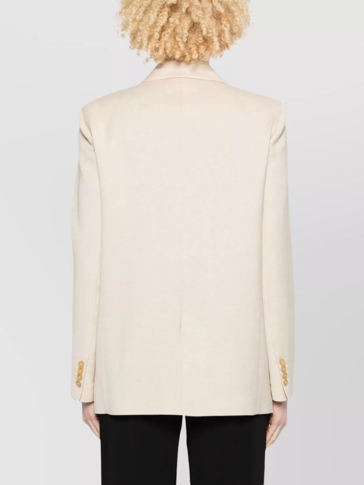 Shop Forte Forte Single-breasted Blazer Jacket Featuring Front Pockets