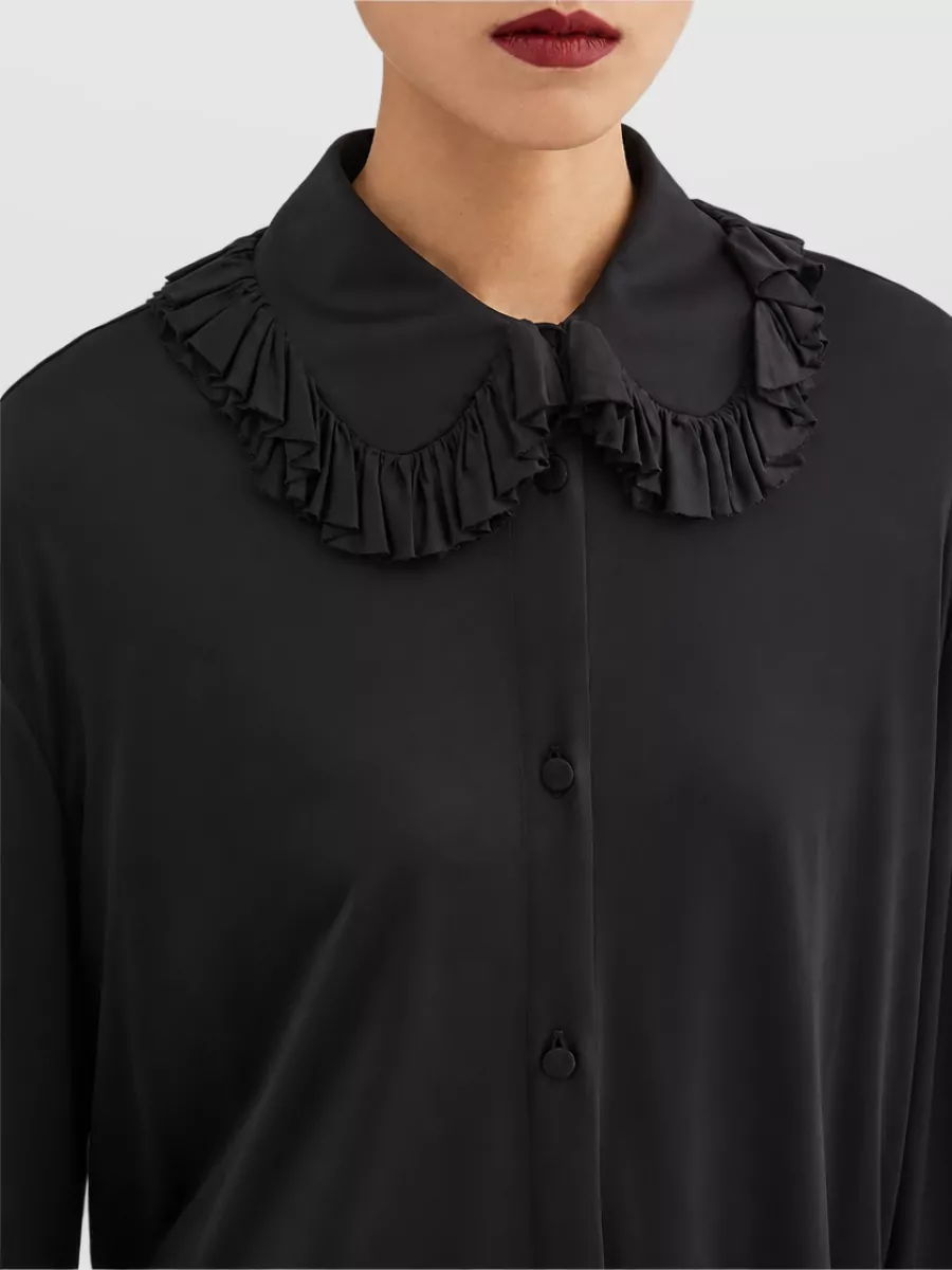 Jil Sander Ruffled Collar Shirt