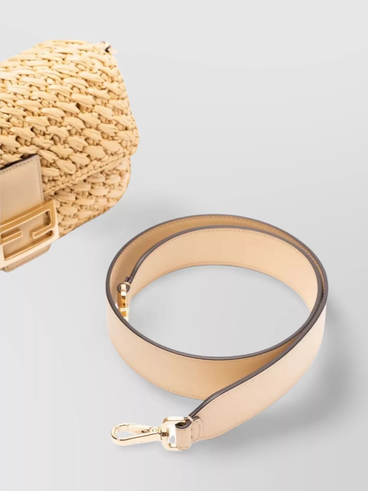 Fendi Crochet Medium Tote Bag With Detachable Strap