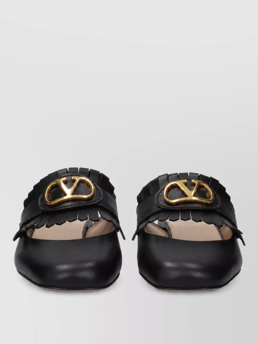 Valentino Garavani leather mules