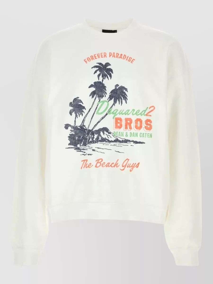 Dsquared2 cotton oversized sweatshirt