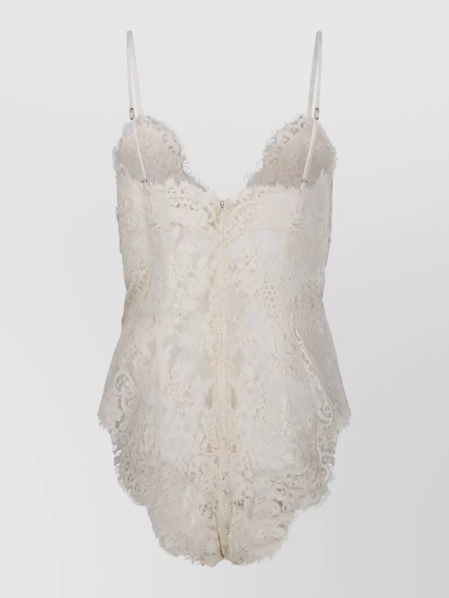 Zimmermann Lace-panelled Camisole Top In White