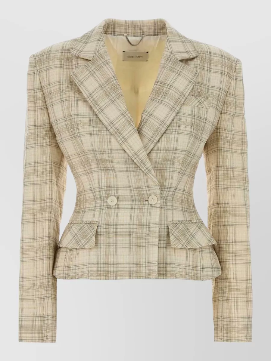 Magda Butrym Embroidered Cotton Blazer