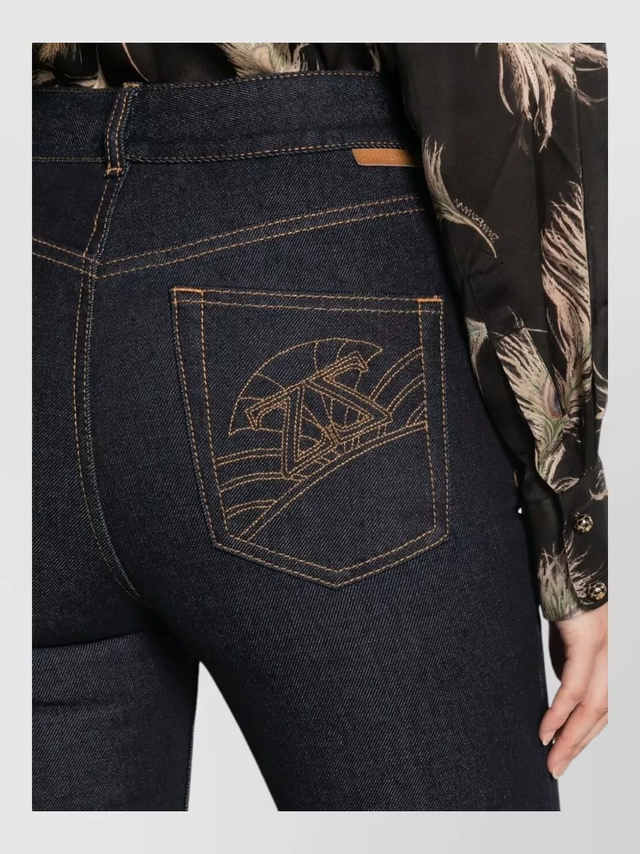 Zimmermann Mid-Rise Flared Denim Jeans