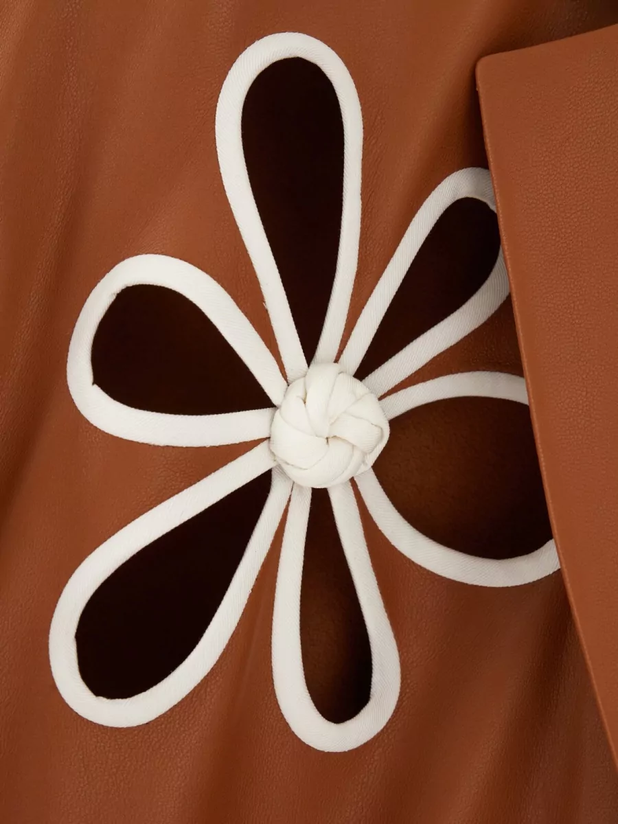 Fendi Lamb Leather Fitted Jacket