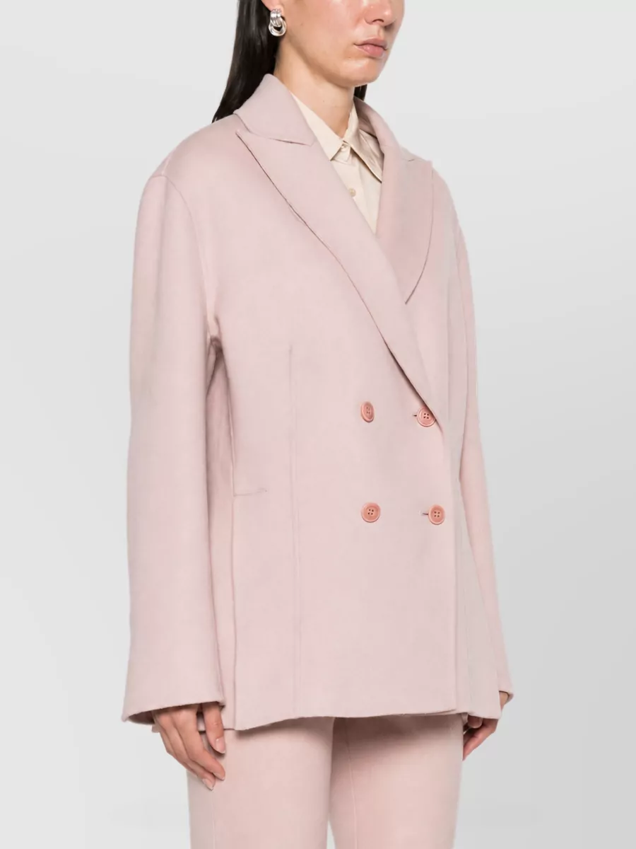 Ermanno Scervino Virgin Wool Double Breasted Coat